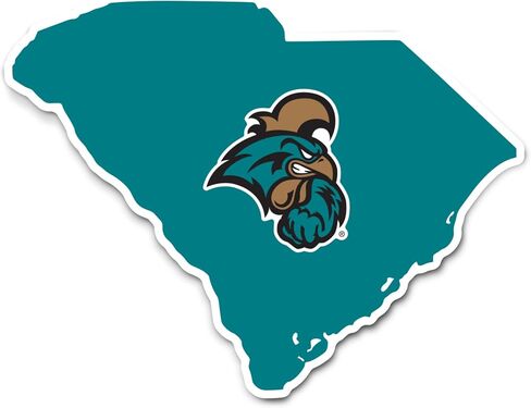 Desert Cactus Coastal Carolina University Chanticleers CCU CINO Vinyl Decal Laptop Water Bottle Car Scrapbook (State Border Sticker) in Saudi Arabia