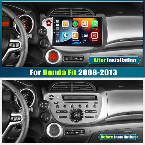 2G+64G Android 13 Car Stereo for Honda Fit 2008-2013 with Wireless Apple Carplay Android Auto,10.1'' Touchscreen Honda Fit Car Radio with GPS Navigation,Bluetooth,WiFi/FM/RDS Radio+Backup Camera in Saudi Arabia