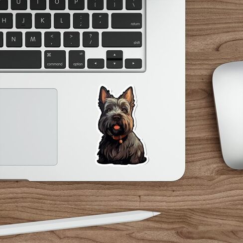 Scottish Terrier Sticker | Vinyl Stickers & Waterproof Decals | Assorted Aesthetic Stickers for Laptops, Water Bottles, Phones & More | Cool Stickers for Adults, Teens in Saudi Arabia