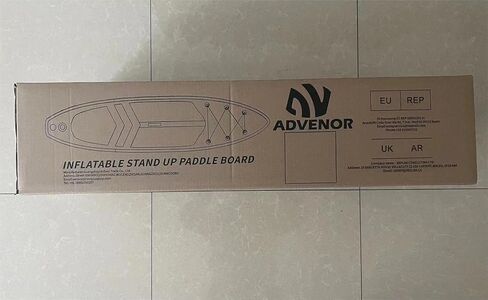 لوح مجداف ADVENOR مقاس 11 × 33 × 6 لوح مجداف قابل للنفخ واسع للغاية مع ملحقات SUP بما في ذلك مجداف قابل للتعديل، وحقيبة ظهر، وحقيبة مقاومة للماء، ومقود، ومضخة يدوية، ومجموعة إصلاح in Kuwait