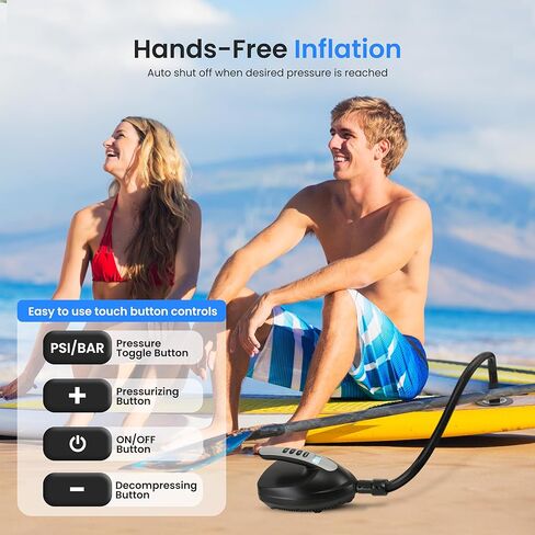 SereneLife Inflatable Stand Up Paddle Board (6 Inches Thick) with Premium SUP Accessories & Carry Bag | Wide Stance, Bottom Fin for Paddling, Surf Control, Non-Slip Deck | Youth & Adult Standing Boat in Saudi Arabia
