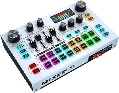 خلاط صوت متدفق، واجهة خلاط صوت بودكاست تينلامب مع هيكل معدني 48 فولت، لوحة صوت مبدل الصوت، معدات خلاط ستوديو جنرال XLR للهاتف، الكمبيوتر الشخصي، تسجيل البث، تسجيل الألعاب، دي جي in Kuwait