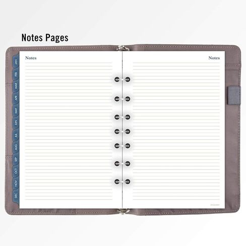 AT-A-GLANCE Faux Leather Undated Starter Set, 6-Ring, 3-3/4" x 6-3/4, Portable Size, Black (033-0240-05) in Saudi Arabia