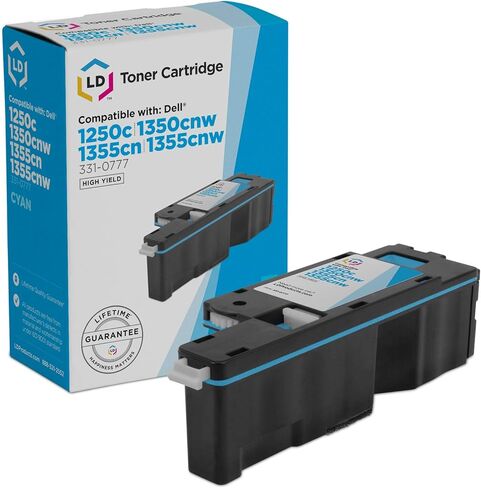 LD Products Toner Cartridge Replacement for Dell 331-0777 C5GC3 High Yield (Cyan) Compatible with 1250c 1350cnw 1355cnw 1355cn C1765nf C1765nfw C1760nw 1755nf 1755nfw in Saudi Arabia