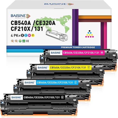 Compatible MF8280Cw Toner Cartridge Replacement for Canon 131 131H Toner for Canon ImageCLASS MF628Cw MF8280Cw LBP7110Cw MF624Cw MF8280 Laser Printer Ink (Black, Cyan, Magenta, Yellow, 4 Pack) in Kuwait