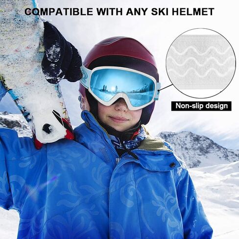 findway Kids Ski Goggles, Kids Snow Snowboard Goggles for Boys Girls Youth OTG in Kuwait