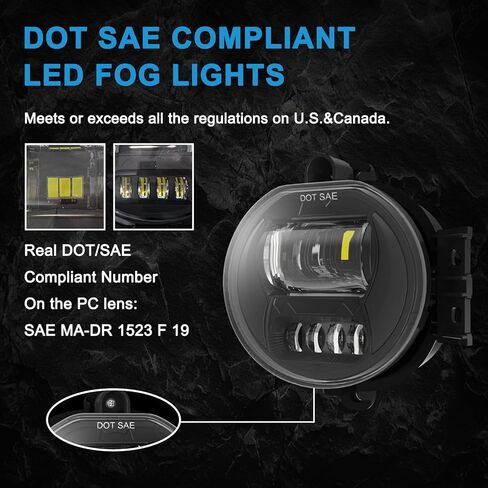 قطعتان من مصابيح الضباب LED عالية السطوع 60 وات، بديل مطور لشاحنة دورانجو 2002-2008 دودج رام 1500 2003-2009 رام 2500 3500 2004-2006، كلا الجانبين - DG920L in Kuwait