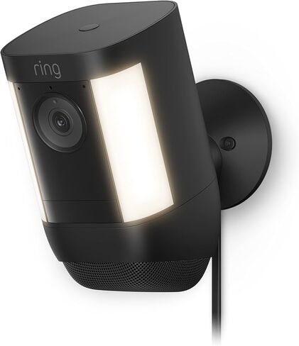 Ring Spotlight Cam Pro, Plug-In, Home or business security, Retinal 2K Video, Color Night Vision and Two-Way Talk with Audio+, White in Kuwait