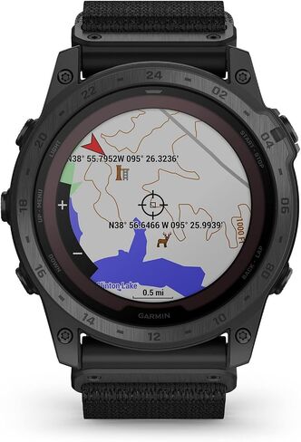 Garmin tactix 7, Pro Ballistics Edition, Ruggedly Built Tactical GPS Watch with Solar Charging Capabilities, Applied Ballistics and Nylon Band in Kuwait