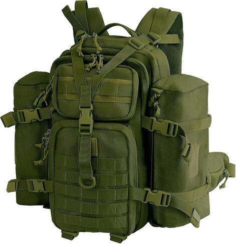 Medical Tactical Military Backpack Supplies Bag First Aid Rucksack Motorcycle Backpack Outdoor Rucksack Survival (green) in Saudi Arabia