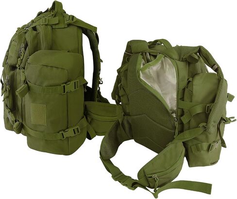 Medical Tactical Military Backpack Supplies Bag First Aid Rucksack Motorcycle Backpack Outdoor Rucksack Survival (green) in Saudi Arabia