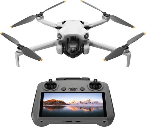 DJI Mini 4 Pro Fly More Combo with DJI RC 2, Drones with Camera for Adults 4K, Under 0.549 lbs/249 g, 3 Batteries for up to 102 Mins Flight Time, Smart Return to Home, Drone for Beginners in Kuwait