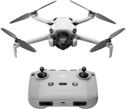 DJI Mini 4 Pro (DJI RC-N2)، طائرة بدون طيار صغيرة قابلة للطي مع كاميرا فيديو 4K HDR للبالغين، أقل من 0.549 رطل/249 جرام، وقت طيران 34 دقيقة، أقصى مسافة نقل فيديو 20 كم، مستشعر رؤية متعدد الاتجاهات in Kuwait