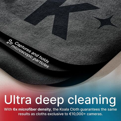 Koala Lens Cleaning Cloth | Japanese Microfiber | Black & Green (Pack of 6) in Kuwait