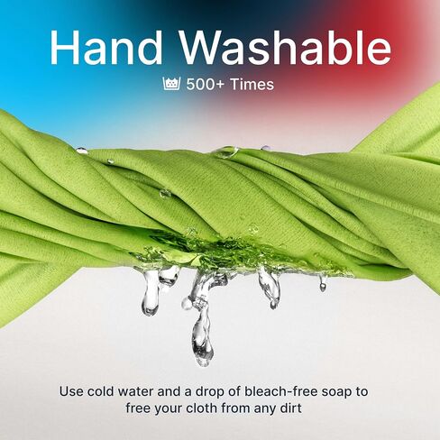 Koala Lens Cleaning Cloth | Japanese Microfiber | Black & Green (Pack of 6) in Kuwait