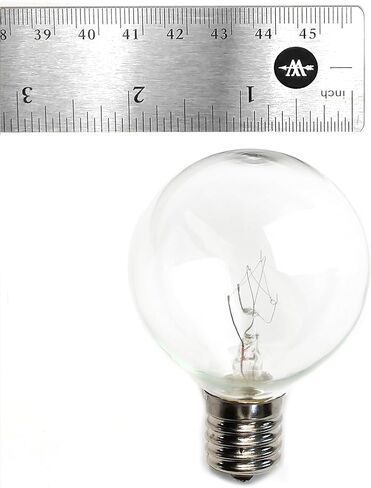Hometown Evolution, Inc. Box of 25 ST40 Lantern Edison 7 Watt C9 (E17) Intermediate Base Replacement Light Bulbs in Saudi Arabia
