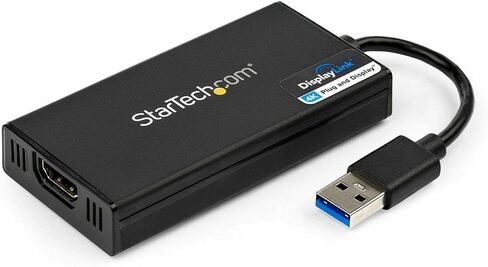 StarTech USB 3.0 to DisplayPort Adapter, 4K 30Hz UHD, TAA (USB32DP4K) | USB to DP display adapter, External adapter, Extended mode, HDCP 2.2, Mac and Windows, External video card in Kuwait