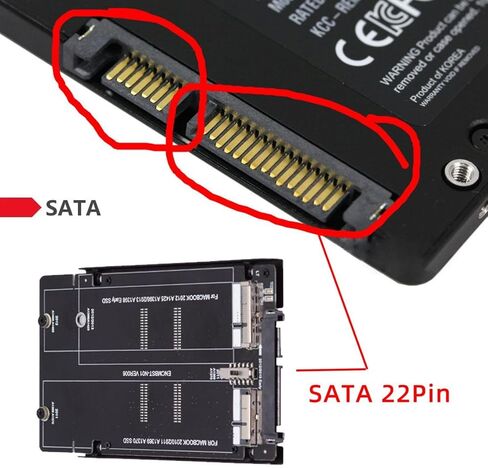 Chenyang CY 16 + 12 Pin USB 3.0 SSD محول صندوق الهاتف المحمول قالب أقراص صلبة لـ 2013 2014 2015 MAC SSD أسود in Kuwait