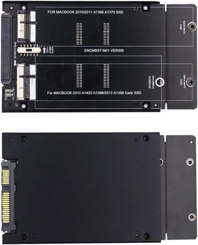Chenyang CY 16 + 12 Pin USB 3.0 SSD محول صندوق الهاتف المحمول قالب أقراص صلبة لـ 2013 2014 2015 MAC SSD أسود in Kuwait