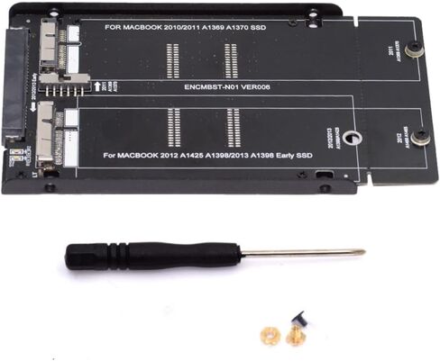 Chenyang CY 16 + 12 Pin USB 3.0 SSD محول صندوق الهاتف المحمول قالب أقراص صلبة لـ 2013 2014 2015 MAC SSD أسود in Kuwait