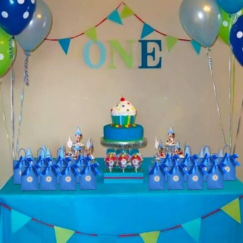 BEISHIDA Small Gift Bags Party Favor Bags Paper Gift Bags Blue Gift Bags with Handles Birthday Gift Bags (6.5 x 4.5 x 2.5 Inch, 20PCS) in Saudi Arabia