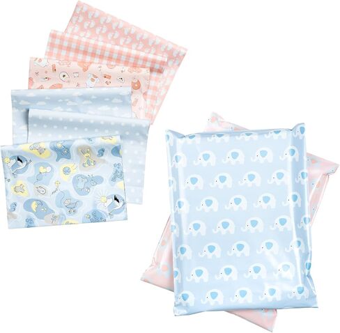 أكياس شحن من RUSPEPA Baby Poly Mailers مغلفات بريدية ذاتية اللصق سميكة جدًا، 10x13 بوصة، 40 حزمة in Saudi Arabia