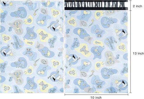 أكياس شحن من RUSPEPA Baby Poly Mailers مغلفات بريدية ذاتية اللصق سميكة جدًا، 10x13 بوصة، 40 حزمة in Saudi Arabia
