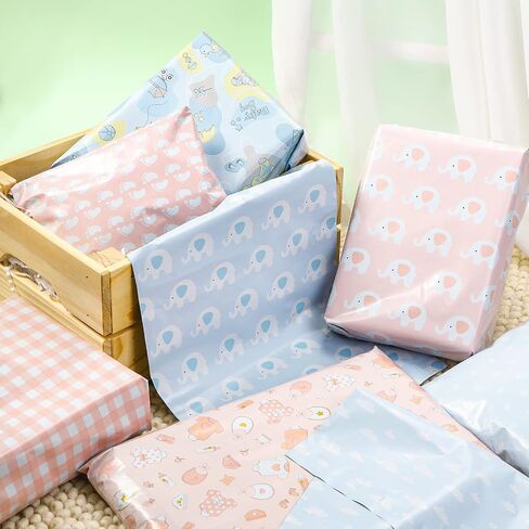 أكياس شحن من RUSPEPA Baby Poly Mailers مغلفات بريدية ذاتية اللصق سميكة جدًا، 10x13 بوصة، 40 حزمة in Saudi Arabia