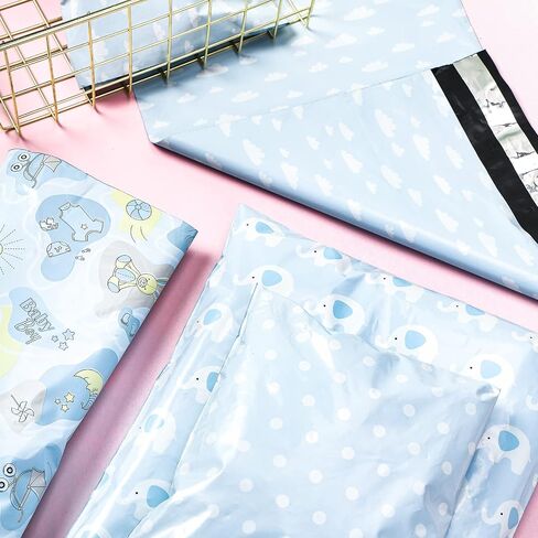 أكياس شحن من RUSPEPA Baby Poly Mailers مغلفات بريدية ذاتية اللصق سميكة جدًا، 10x13 بوصة، 40 حزمة in Saudi Arabia