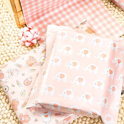أكياس شحن من RUSPEPA Baby Poly Mailers مغلفات بريدية ذاتية اللصق سميكة جدًا، 10x13 بوصة، 40 حزمة in Saudi Arabia