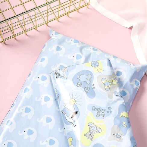 أكياس شحن من RUSPEPA Baby Poly Mailers مغلفات بريدية ذاتية اللصق سميكة جدًا، 10x13 بوصة، 40 حزمة in Saudi Arabia