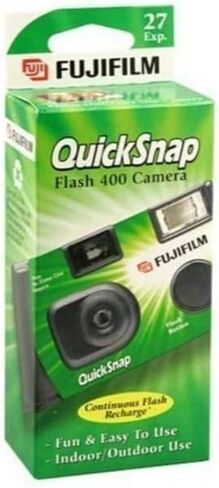 Fujifilm QuickSnap Flash 400 Disposable 35mm Camera + Hand Strap + Quality Photo Microfiber Cloth (6 Pack) in Saudi Arabia