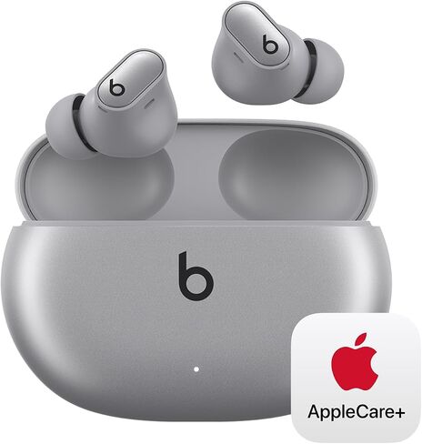 Beats Studio Buds + | True Wireless Noise Cancelling Earbuds, Enhanced Apple & Android Compatibility, Built-in Microphone, Sweat Resistant Bluetooth Headphones, Spatial Audio - Cosmic Silver in Saudi Arabia