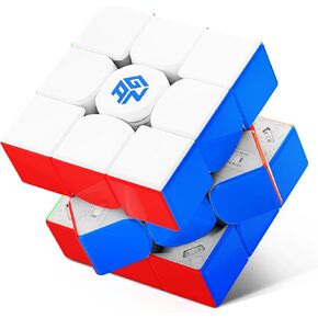GAN14 Maglev Pro Magnetic Speed Cube, Pro Level Anti-POP, Upgrade Center Stable Locking, 3x3 Stickerless 56mm Magnets Magic Cube Puzzle Toys for Kids Adults, UV Coated