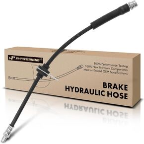 A-Premium Rear Driver or Passenger Brake Hydraulic Hose Compatible with Select Ford Models - Focus 2012-2016, C-Max CMax 2013-2017 - Replace# AV6Z2282A