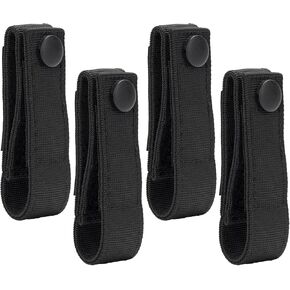 2/4 PCS Handcuff Strap, Handcuff Holder with Velcro, Hinged Cuffs Carrier Quick Release Clip Hook for ASP Handcuff for Duty Belt Law Enforcement Police Sheriff