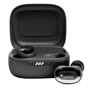 JBL Live Free 2: 35 Hours of Playtime, True Adaptive Noise Cancelling, Smart Ambient, and beamforming mics (Black), Small (Renewed)