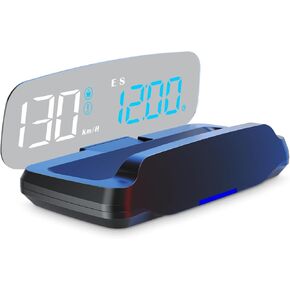 ACECAR Digital GPS Speedometer for Car, New HUD Universal Car Head Up Display, MPH Speedometer with 3 LCD displays, with GPS Speed, Altitude, Compass, Driving Fatigue, Speeding Alert, for All Vehicles