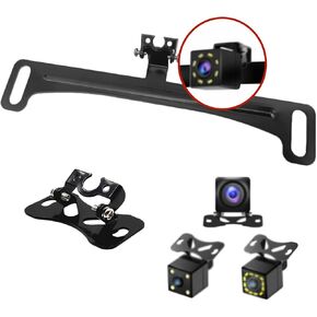 Backup Camera Licence Plate Mount, 7 inch Universal Car Dash Mirror Rear Camera License Plate Mount Installation Holder for US Car Backup View Camera (Suitable for US Car License Plates Only)