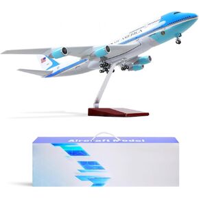 Delta 747 1/160 Large Scale Airplane Model -17 inches (Long) Boeing 747 Die-cast Airplane Model for Adult -Model Plane 747 with Stand for Aviation Enthusiasts Gifts or Display Decorations