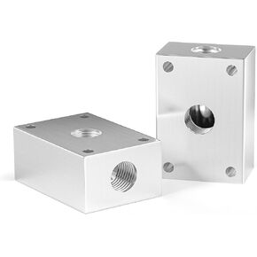 TAILONZ PNEUMATIC 1/4 Inch od Push-in connection shunt Push to Connect Fittings Manifold Block Assembly Pneumatic Fittings (Pack of 2)