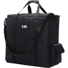 BUBM Desktop Computer Carrying Case, Padded Nylon Carry Tote Bag for Transporting Computer Tower PC Chassis, Keyboard, Cable and Mouse…