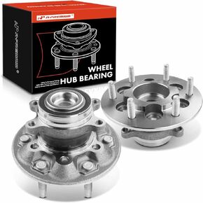 A-Premium 2 x Front Wheel Bearing and Hub Assembly with 6-Lug Compatible with Chevrolet Colorado 2009-2012 & GMC Canyon 2009-2012, RWD Only