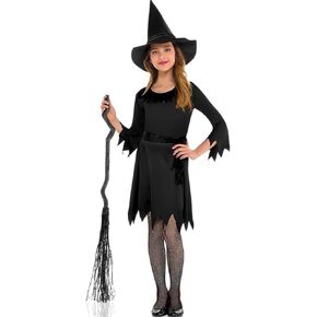 Amscan Lil Witch Set - Includes Dress, Belt, Hat, Haunting Ghost Outfits, Perfect for Party & Trick or Treat Fun