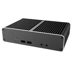 Akasa Newton CAC, Designed for Intel NUC 11 (Atlas Canyon) Mini PC, Aluminium Fanless Case featuring a M.2 SSD Heatsink, with Pentium Silver or Celeron processors, A-NUC83-M1B