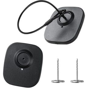 1000Pcs 8.2Mhz RF Security Clothing Tags Grey Retails EAS Clothes Tag with 1000 Pins and 200 Lanyards