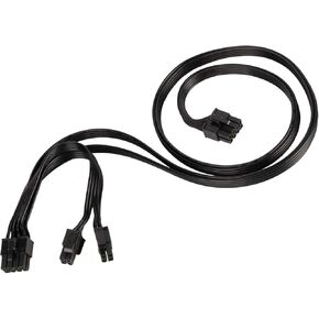 SilverStone Technology PP13 EPS 8 pin to EPS 8 pin + (4+4) pin Splitter for Silverstone PSUs