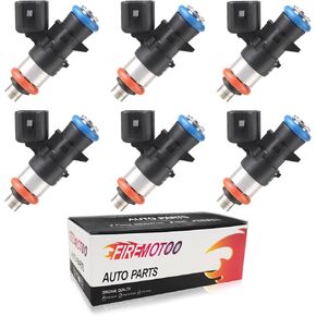 Fuel Injectors set of 6 Compatible with Ram ProMaster Jeep Grand Cherokee Wrangler Compatible with Dodge Compatible with Chrysler 3.6L V6 2011-2019 0280158233 05184085AC 5184085AD 4 Holes