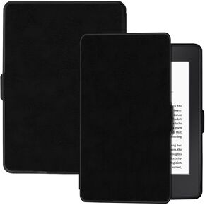BOZHUORUI Slim Case for Kindle Paperwhite 5th/6th/7th Generation Prior to 2018 (2012-2017 Release,Model EY21 & DP75SDI) - Premium PU Leather Protective Cover with Auto Sleep/Wake (Pine Green)