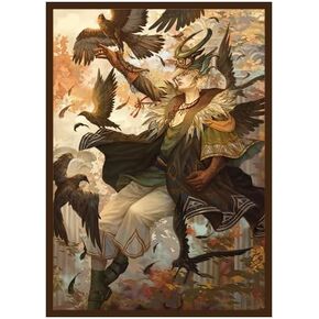 Fantasy North - Tirius - Child of The Wind - 100 Smooth Matte TCG Card Sleeves - Fits Magic MTG Commander Pokemon and Other Card Games - Playing Card Sleeves
